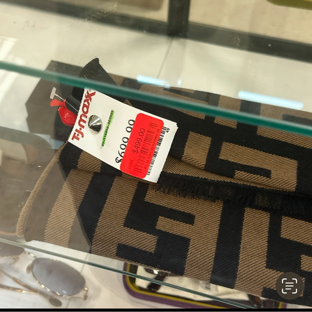 Fendi Brown and Black Scarf